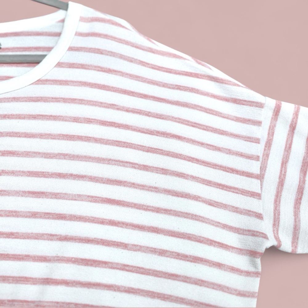 🔥3/$15 Time & Tru pink & White Stripe soft long sleeve Tee plus size xxl / 20 - Picture 2 of 12